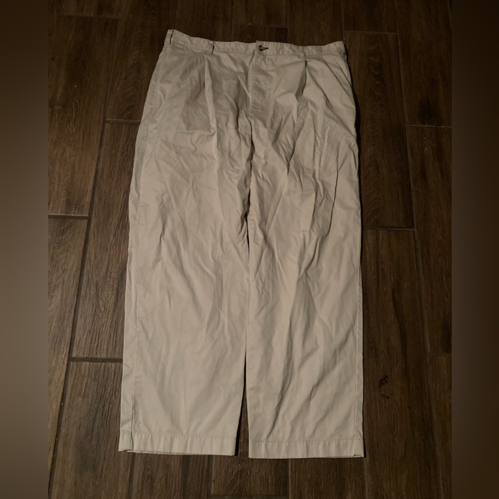 Baggy wide leg Tommy Hilfiger cream trousers